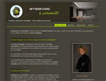 Tablet Screenshot of ambiances-serenite.com